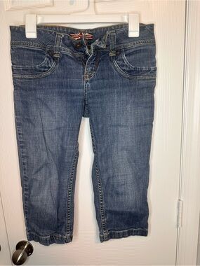 Makers of True Originals Blue Denim Jeans with Red Accent Label